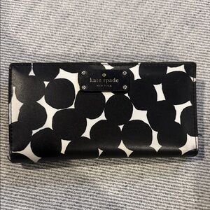 Kate Spade Black and White Polka Dot Wallet
